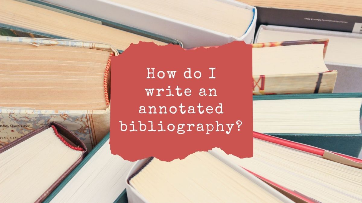 what is included in an annotated bibliography